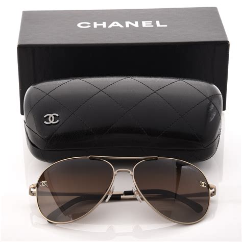 chanel sunglasses aviator|chanel sunglasses aviator style.